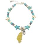 Sea Glass Anklet Bracelet Starfish
