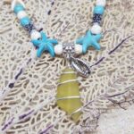 Sea Glass Anklet Bracelet Starfish