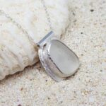 White Sea Glass Necklace