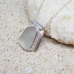 White Sea Glass Necklace