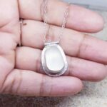 White Sea Glass Necklace