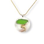 Sea glass Fofoti tree necklace